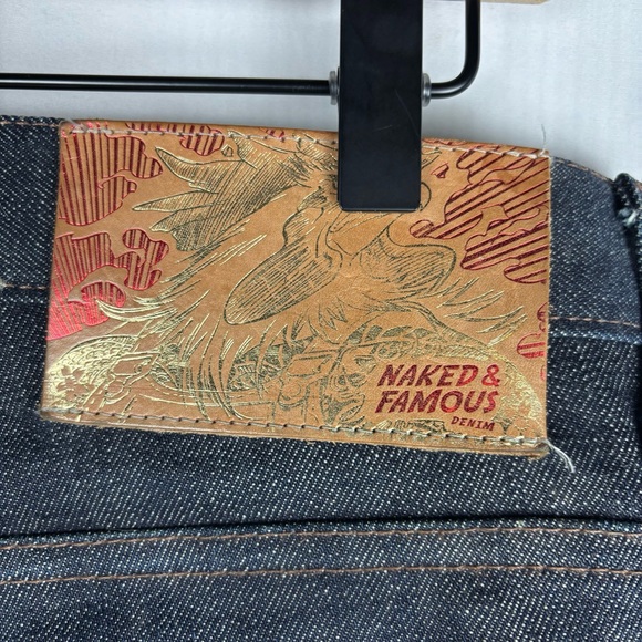 Naked & Famous Denim Dark Blue Straight Jeans - Picture 6 of 16